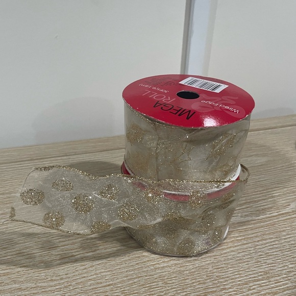 8 Mega Roll , Ribbon red, gold, silver - Picture 11 of 16